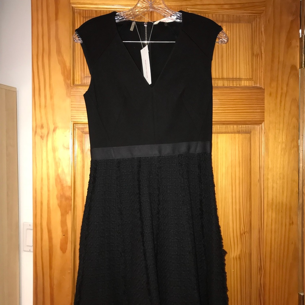 Rebecca Taylor Size 2 black fit and flare dress